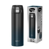 Термокружка 420 мл JOYLUX (ДЖОЙЛЮКС) ULTRA GRADIENT, нержавеющая сталь SUS304, черный/синий, 700275 за 648 ₽. Термокружки.  Доставка по РФ. Без переплат!