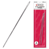 Иглы для шитья и прошивки документов D-212 ручные (цыганские), длина 178 мм, 2 штуки, DEVELIA, 700400 за 68 ₽. Иглы для прошивки документов.  Доставка по РФ. Без переплат!