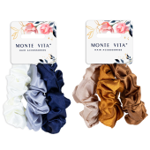 Резинки для волос НАБОР 3 шт., 3х19 см, скранч, АССОРТИ, MONTE VITA (МОНТЕ ВИТА), 457072 за 95 ₽. Резинки для волос.  Доставка по РФ. Без переплат!