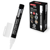 Маркер меловой CHALK LIQUID MARKER, БЕЛЫЙ, 3 мм, стираемый, BRAUBERG "CHALK", 152585 за 94 ₽. Маркеры меловые.  Доставка по РФ. Без переплат!