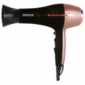 Фен CENTEK CT-2242, 2000 Вт, 2 скорости, 3 температурных режима, черный/розовый за 2 369 ₽. Фены для волос.  Доставка по РФ. Без переплат!