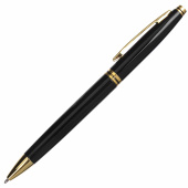 Ручка подарочная шариковая BRAUBERG "De Luxe Black", корпус черный, узел 1 мм, линия письма 0,7 мм, синяя, 141411 за 259 ₽. Ручки бизнес-класса. Доставка по РФ. Без переплат!