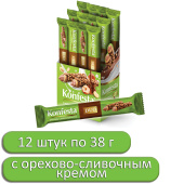 Конфеты KONFESTA DUO с орехово-сливочным кремом, вафельные, 38 г, в шоубоксе за 36 ₽. Конфеты фасованные.  Доставка по РФ. Без переплат!