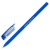 Ручка шариковая масляная STAFF Basic "OBP-320", СИНЯЯ, корпус голубой, узел 0,7 мм, линия письма 0,35 мм, 143023 за 14 ₽. Ручки шариковые неавтоматические.  Доставка по РФ. Без переплат!