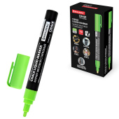 Маркер меловой CHALK LIQUID MARKER, ЗЕЛЕНЫЙ, 3 мм, стираемый, BRAUBERG "CHALK", 152587 за 94 ₽. Маркеры меловые.  Доставка по РФ. Без переплат!