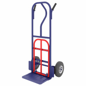 Тележка грузовая двухколесная, с дополнительной откидной полкой, КГ 250 П (грузоподъемность - 250 кг, колёса D=250 мм), КГ250П за 15 410 ₽. Тележки грузовые.  Доставка по РФ. Без переплат!