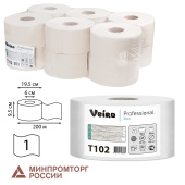 Бумага туалетная 200 м, VEIRO Professional (Система T2), КОМПЛЕКТ 12 шт., Basic, T102 за 1 649 ₽. Туалетная бумага профессиональная.  Доставка по РФ. Без переплат!