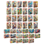 Пазл картонный 54 элемента "ОЧАРОВАТЕЛЬНЫЕ МОРДАШКИ", АССОРТИ, 40 видов, 175х130 мм, HATBER за 50 ₽. Пазлы классические.  Доставка по РФ. Без переплат!