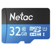 Карта памяти microSDHC 32 ГБ NETAC P500 Standard, UHS-I U1, 80 Мб/с (class 10), адаптер, NT02P500STN-032G-R за 988 ₽. Карты памяти.  Доставка по РФ. Без переплат!
