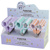Ножницы FUNSTER (ФАНСТЕР) 130 мм, фигурные ручки ЛЕДЕНЦЫ из ABS пластика, в дисплее, 238853 за 128 ₽. Ножницы универсальные.  Доставка по РФ. Без переплат!