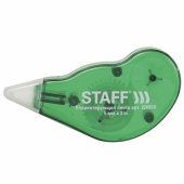 Корректирующая лента STAFF EVERYDAY, 5 мм х 3 м, корпус зеленый, механизм перемотки, блистер, 226810 за 68 ₽. Корректирующие ленты.  Доставка по РФ. Без переплат!