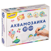 Аквамозаика, 30 цветов, 3000 бусин, в колорбоксе, ЮНЛАНДИЯ, 663780 за 1&nbsp;107 ₽. Создание аппликаций.  Доставка по РФ. Без переплат!