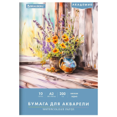 Папка для акварели БОЛЬШАЯ А2, 10 л., 200 г/м2, 400х590 мм, BRAUBERG АКАДЕМИЯ, "Полевые цветы", 117739 за 300 ₽. Альбомы и бумага для акварели и масла.  Доставка по РФ. Без переплат!