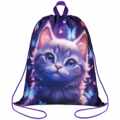 Мешок для обуви BRAUBERG KIDS, с петлей, 42х34 см, "Любознательный кот", 273434 за 227 ₽. Мешки для обуви.  Доставка по РФ. Без переплат!