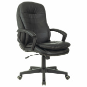 Кресло офисное BRABIX PREMIUM "Omega EX-589", экокожа, черное, 532094 за 16 220 ₽. Кресла для руководителей.  Доставка по РФ. Без переплат!