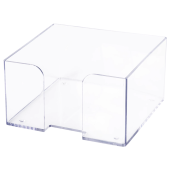 Подставка для бумажного блока BRAUBERG CLASSIC пластиковая, 90х90х50 мм, прозрачная, 238091 за 59 ₽. Подставки канцелярские без наполнения.  Доставка по РФ. Без переплат!