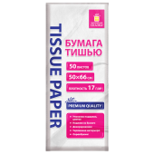 Цветная бумага ТИШЬЮ 17 г/м2, 50х66 см, 50 листов, белый цвет, ЗОЛОТАЯ СКАЗКА, 116491 за 215 ₽. Бумага цветная в наборах.  Доставка по РФ. Без переплат!