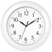 Часы настенные TROYKATIME (TROYKA) 122211201, круг, белые, белая рамка, 30х30х3,8 см за 1 303 ₽. Часы офисные. Доставка по РФ. Без переплат!