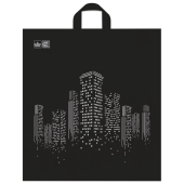 Пакет с петлевой ручкой ПНД, 44х40 см, "Биг сити", 43 мкм за 9 ₽. Пакеты с петлевой и вырубной ручкой.  Доставка по РФ. Без переплат!