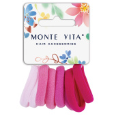 Резинки для волос НАБОР 8 шт., мягкие, средние, оттенки розового, MONTE VITA, 457048 за 52 ₽. Резинки для волос.  Доставка по РФ. Без переплат!