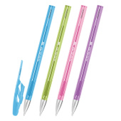 Ручка гелевая BRAUBERG "ULTRA GEL PASTEL", СИНЯЯ, стандартный наконечник 0,5 мм, линия письма 0,35 мм, 144272 за 22 ₽. Ручки гелевые неавтоматические.  Доставка по РФ. Без переплат!