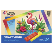 Пластилин классический ЛУЧ "Школа творчества", 24 цвета, 480 г, стек, картонная упаковка, 36С 2436-08 за 284 ₽. Пластилин.  Доставка по РФ. Без переплат!