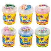 Слайм с наполнителями МИКС, 140 г, ассорти 6 видов, JOLLY JOT (ДЖОЛЛИ ДЖОТ), 665950 за 162 ₽. Игрушки релаксирующие.  Доставка по РФ. Без переплат!