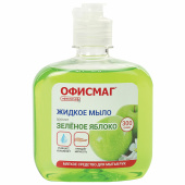 Мыло жидкое 300 г ОФИСМАГ, "Зеленое яблоко", флип-топ, 606778 за 46 ₽. Мыло жидкое.  Доставка по РФ. Без переплат!