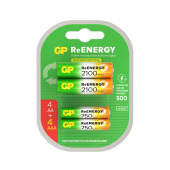 Батарейки аккумуляторные GP ReEnergy Ni-Mh НАБОР 8 шт. (ПРОМО 4+4), AA+ААА (HR6+HR03), 2000 mAh + 750 mAh, 210AAHC/75AAAHC за 2&nbsp;691 ₽. Аккумуляторные батарейки.  Доставка по РФ. Без переплат!
