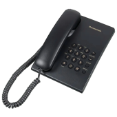 Телефон PANASONIC KX-TS2350RUB, черный, повторный набор, тональный/импульсный режим за 3&nbsp;570 ₽. Стационарные телефоны.  Доставка по РФ. Без переплат!