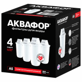 Сменные кассеты АКВАФОР "А5", удаление хлора и тяжелых металлов, для фильтров АКВАФОР, КОМПЛЕКТ 4 шт., 518586 за 1 779 ₽. Сменные кассеты и картриджи для фильтров.  Доставка по РФ. Без переплат!