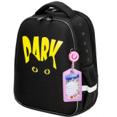 Ранец BRAUBERG FIT, 2 отделения, "Dark cat", 38х27х14 см, 272026 за 3&nbsp;920 ₽. Ранцы для начальной школы.  Доставка по РФ. Без переплат!