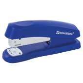 Степлер №24/6, 26/6 BRAUBERG "Standard+", до 30 листов, синий, 228609 за 272 ₽. Степлеры настольные.  Доставка по РФ. Без переплат!
