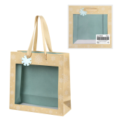 Пакет подарочный (1 шт.) новогодний, 20х8х20 см, "Snowflakes", прозрачное окно, крафт, ЗОЛОТАЯ СКАЗКА, 592444 за 46 ₽. Пакеты подарочные новогодние.  Доставка по РФ. Без переплат!