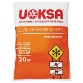 Реагент противогололёдный 20 кг UOKSA соль техническая №3, мешок за 1&nbsp;210 ₽. Антигололедные реагенты.  Доставка по РФ. Без переплат!