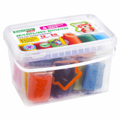 Пластилин-тесто для лепки BRAUBERG KIDS, 12 цветов., 600 г, 6 формочек, 1 скалка, ведерко, 106721 за 387 ₽. Пластилин.  Доставка по РФ. Без переплат!