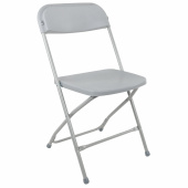 Стул складной BRABIX "Golf CF-002", серый каркас, пластик серый, 531564 за 2&nbsp;149 ₽. Стулья для персонала и посетителей.  Доставка по РФ. Без переплат!