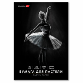 Бумага для пастели БОЛЬШАЯ А3 в папке, 20 листов ЧЕРНАЯ, 180 г/м2, BRAUBERG ART CLASSIC, 116348 за 274 ₽. Альбомы и бумага для пастели.  Доставка по РФ. Без переплат!