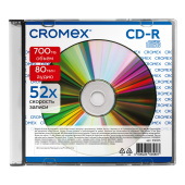 Диск CD-R CROMEX (КРОМЕКС), 700 Mb, 52x, Slim Case, 1 шт., 514305 за 61 ₽. Диски CD, DVD, BD (Blu-ray).  Доставка по РФ. Без переплат!