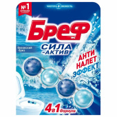 Освежитель WC (для туалета) твердый 50 г БРЕФ Сила-Актив "Океанский бриз", 2323204 за 178 ₽. Освежители для туалета.  Доставка по РФ. Без переплат!