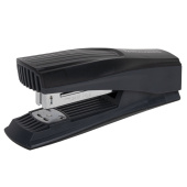 Степлер № 24/6, 26/6 BRAUBERG "SUPER", до 30 листов, черный, 272739 за 277 ₽. Степлеры настольные.  Доставка по РФ. Без переплат!