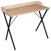 Стол на металлокаркасе BRABIX "LOFT CD-008", 900х500х780 мм, цвет дуб натуральный, 641865 за 6 346 ₽. Столы компьютерные на металлокаркасе "Loft".  Доставка по РФ. Без переплат!
