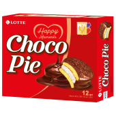 Печенье LOTTE "Choco Pie" ("Чоко Пай"), прослоенное, глазированное, в картонной упаковке, 336 г (12 штук х 28 г) за 230 ₽. Печенье, крекеры, сухари и сушки.  Доставка по РФ. Без переплат!