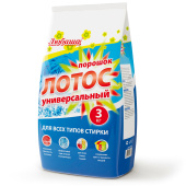 Стиральный порошок автомат 3 кг ЛЮБАША "ЛОТОС", для всех типов тканей, 605569 за 349 ₽. Стиральные порошки.  Доставка по РФ. Без переплат!