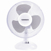 Вентилятор настольный SONNEN FT23-B6, d=23 см, 25 Вт, на подставке, 2 скоростных режима, белый/серый, 451038 за 2 246 ₽. Вентиляторы.  Доставка по РФ. Без переплат!