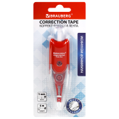 Корректирующая лента BRAUBERG "Click", 5 мм х 6 м, корпус прозрачный, автоматическая, блистер, 272660 за 118 ₽. Корректирующие ленты.  Доставка по РФ. Без переплат!