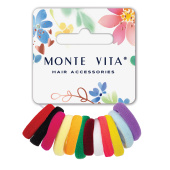 Резинки для волос НАБОР 12 шт., мягкие, маленькие, яркие цвета, MONTE VITA, 457050 за 58 ₽. Резинки для волос.  Доставка по РФ. Без переплат!