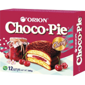 Печенье ORION "Choco Pie Cherry" вишневое 360 г (12 штук х 30 г), О0000013004 за 213 ₽. Печенье, крекеры, сухари и сушки. Доставка по РФ. Без переплат!