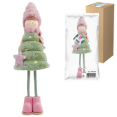 Украшение новогоднее интерьерное, 40 см, "Девочка-елочка", полиэстер, пенопласт, ЗОЛОТАЯ СКАЗКА, 592566 за 611 ₽. Украшение интерьера.  Доставка по РФ. Без переплат!