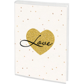 Фотоальбом BRAUBERG "Golden heart" на 36 фото 10х15 см, мягкая обложка, 391433 за 72 ₽. Фотоальбомы.  Доставка по РФ. Без переплат!